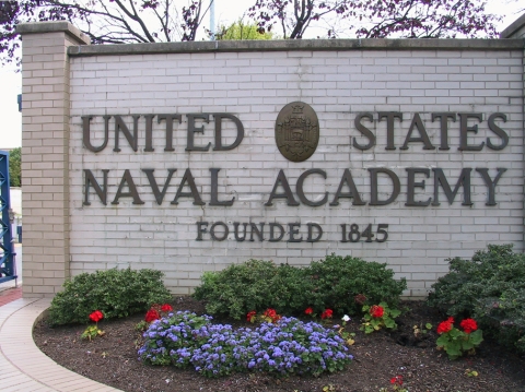 US Naval Academy Sign