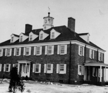 A vintage photo of an old building at Station Castle Hill Coast Guard Newport, RHODE ISLAND