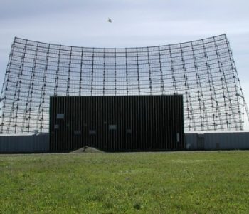 Large radar array at Clear Air Force Station Base in Denali Borough, AK