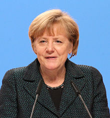 A close up of Angela Merkel