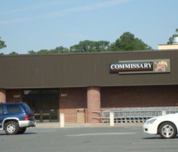 View of the Cherry Point MCAS Commissary from the parking lot