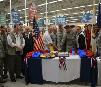 Cake cutting ceremony at the Livorno Commissary, Italy